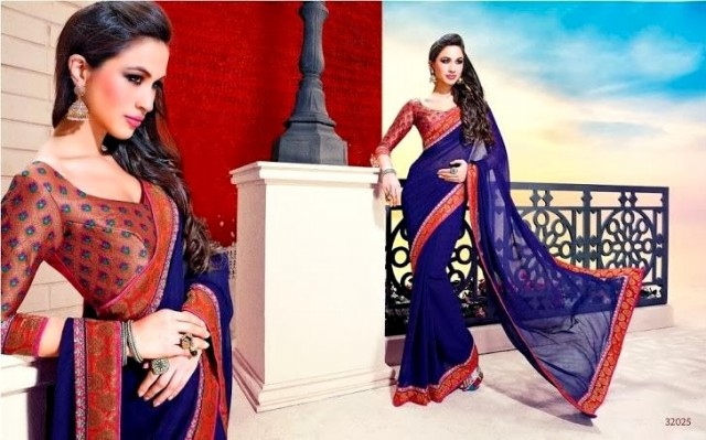 Bollywood-Movie-Jai-Ho-Saree-Dress-Indian-Womens-Girls-Wear-New-Fashion-Suits-Sari-13