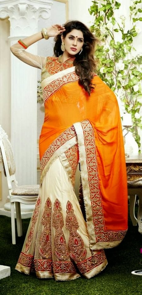 Bridal-Wedding-Rich-Heavy-Embroidered-Sarees-Designs-Lehanga-Style-Fancy-Sari-New-Fashion-12