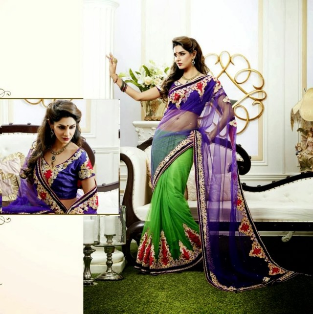 Bridal-Wedding-Rich-Heavy-Embroidered-Sarees-Designs-Lehanga-Style-Fancy-Sari-New-Fashion-2