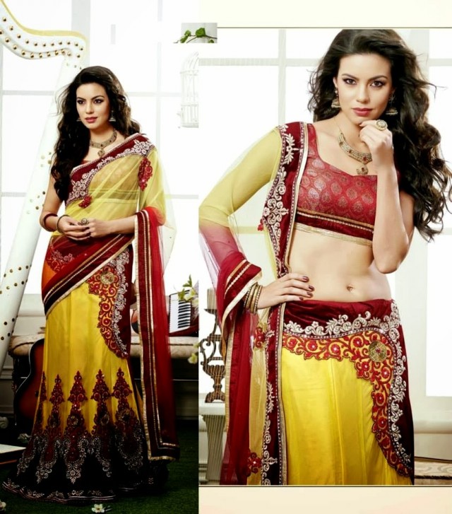 Bridal-Wedding-Rich-Heavy-Embroidered-Sarees-Designs-Lehanga-Style-Fancy-Sari-New-Fashion-3