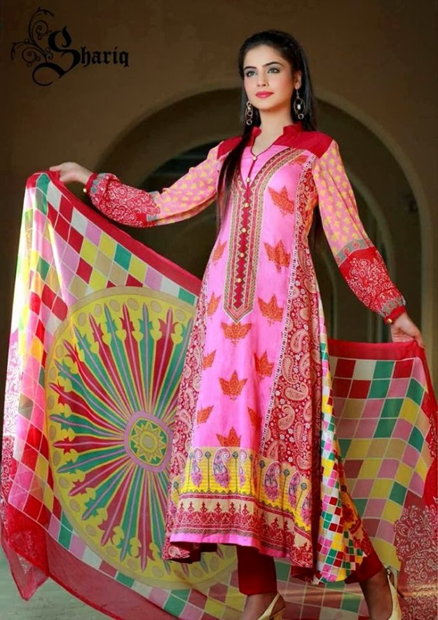 Girls-New-Fashion-Libas-Crinkle-Lawn-Dress-Summer-Spring-Suits-By-Shariq-Textile-2