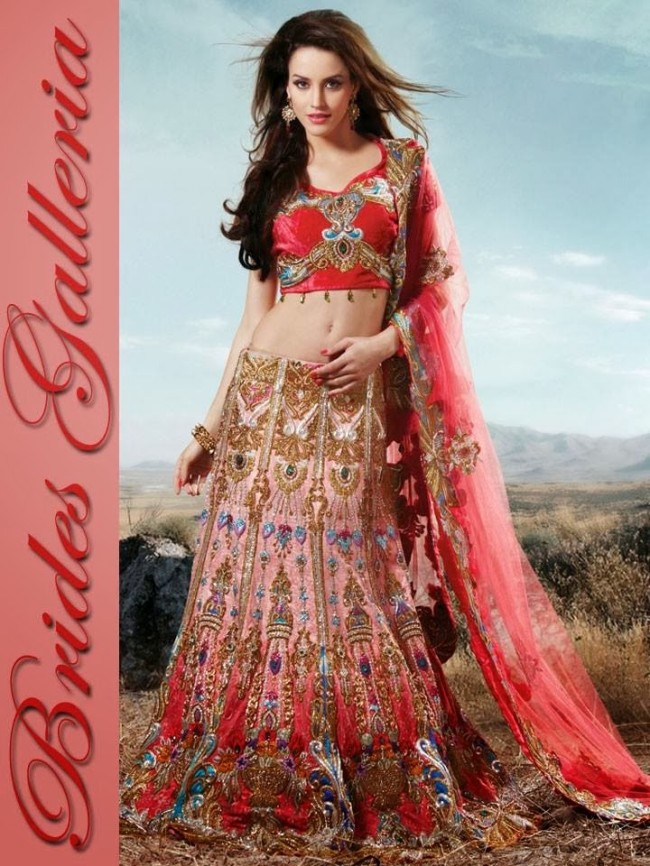 Indian-Bridal-Wedding-Lehangas-Velvet-Embroidered-Blouse-Fish-Cut-Lehenga-by-Brides-Galleria-7