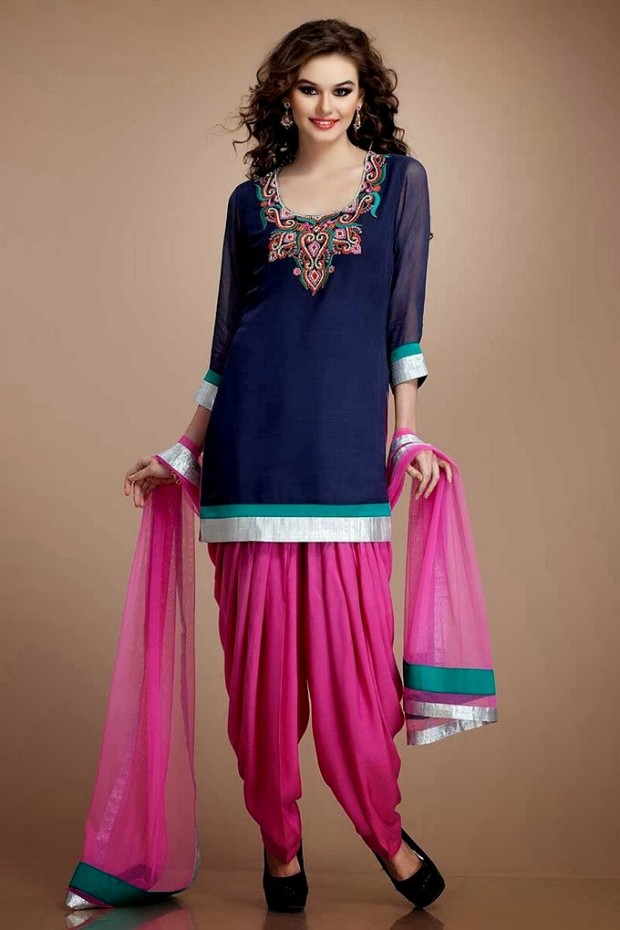 Patiala-Shalwar-Kameez-Trouser-Short-Kurti-Kurta-Girls-New-Fashion-Punjabi-Dresses-1