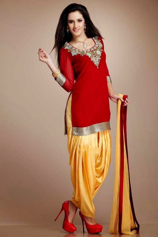 Patiala-Shalwar-Kameez-Trouser-Short-Kurti-Kurta-Girls-New-Fashion-Punjabi-Dresses-3