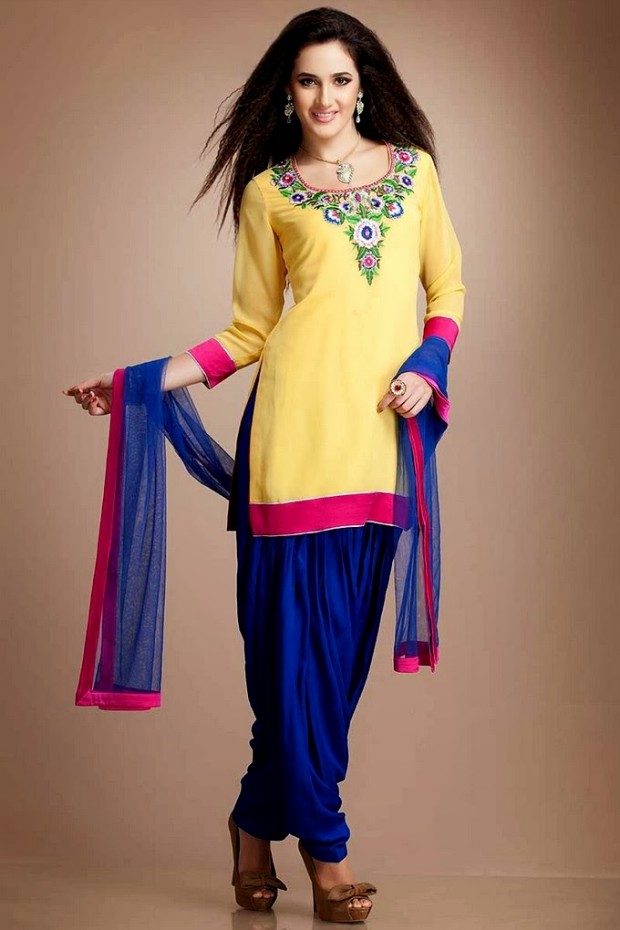 Patiala-Shalwar-Kameez-Trouser-Short-Kurti-Kurta-Girls-New-Fashion-Punjabi-Dresses-5