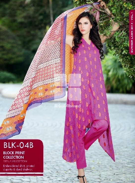 Girls-Wear-Summer-Dress-Chunri-Prints-Block-Prints-Embroidered-Single-Lawn-New-Fashion-Suits-by-Gul-Ahmed-7