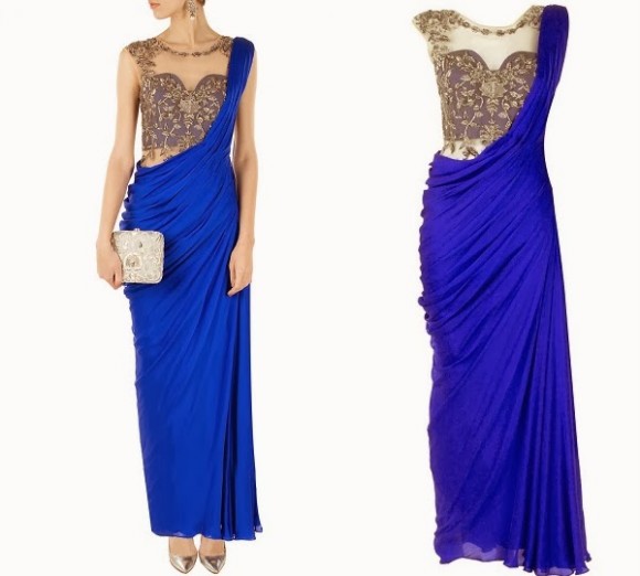 New-Look-Fashion-Saree-Gown-Latest-Style-Dress-for-Girls-by-Designer-Sonaakshi-Raaj-2