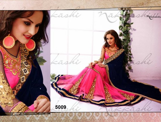 Wedding-Bridals-Indian-Colorful-Printed-New-Fashion-Sarees-Sari-Wear-Style-by-Nakkashi-1