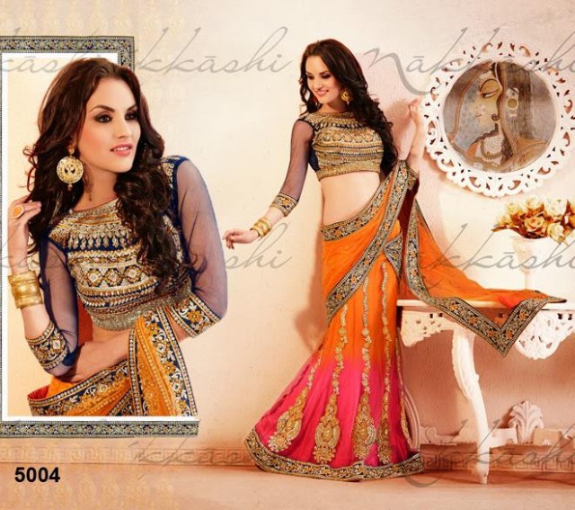 Wedding-Bridals-Indian-Colorful-Printed-New-Fashion-Sarees-Sari-Wear-Style-by-Nakkashi-2