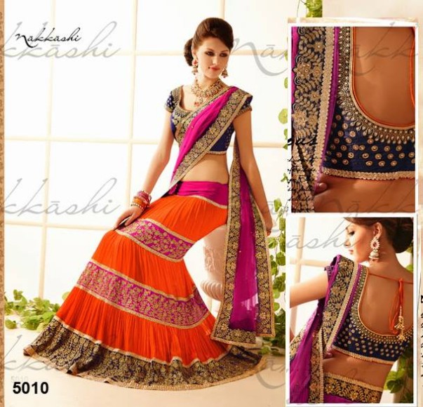 Wedding-Bridals-Indian-Colorful-Printed-New-Fashion-Sarees-Sari-Wear-Style-by-Nakkashi-7