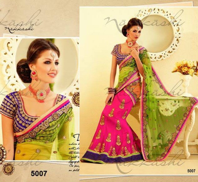 Wedding-Bridals-Indian-Colorful-Printed-New-Fashion-Sarees-Sari-Wear-Style-by-Nakkashi-9
