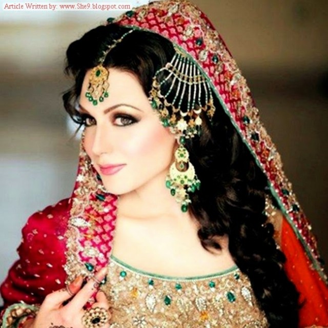 Girls-Women-Wedding-Bridal-New-Fashion-Best-Hairstyles-for-Walima-Party-Receptions-2