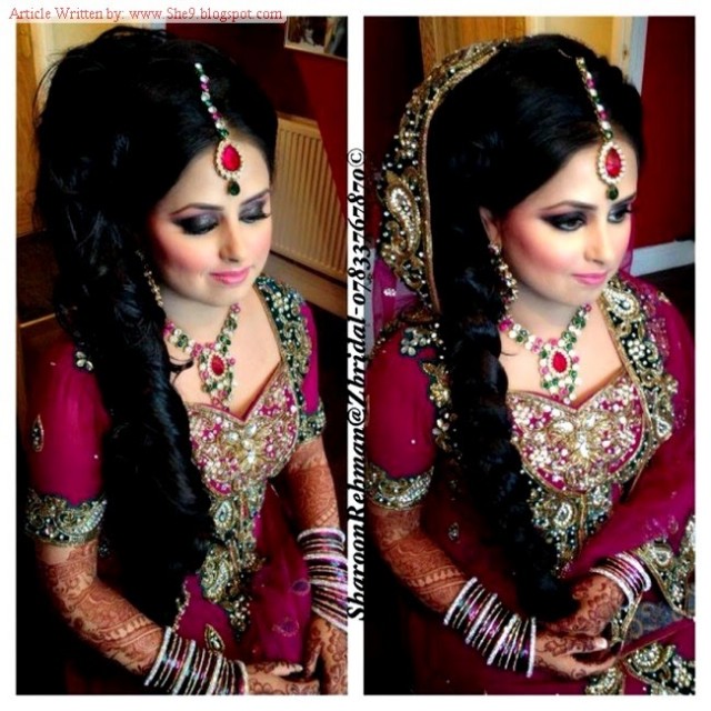 Girls-Women-Wedding-Bridal-New-Fashion-Best-Hairstyles-for-Walima-Party-Receptions-3