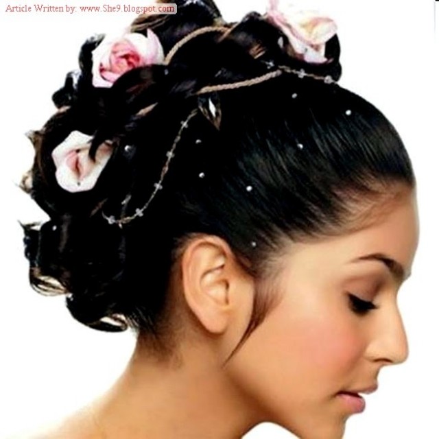 hair style for indian girls in party