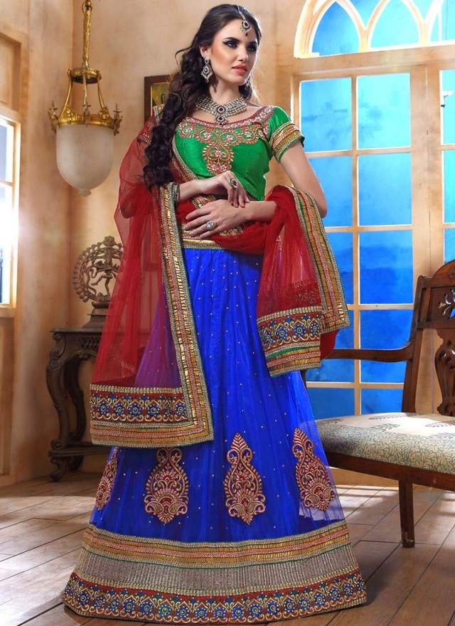 Indian-Party-Wear-Lehanga-Choli-Saree-Designs-New-Fashion-Dress-for-Girls-Women-1