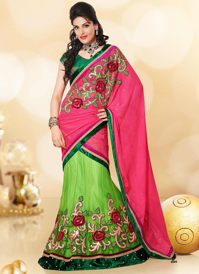 Indian-Party-Wear-Lehanga-Choli-Saree-Designs-New-Fashion-Dress-for-Girls-Women-14