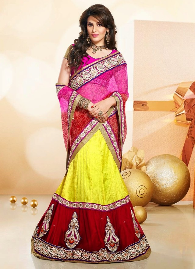 Indian-Party-Wear-Lehanga-Choli-Saree-Designs-New-Fashion-Dress-for-Girls-Women-3