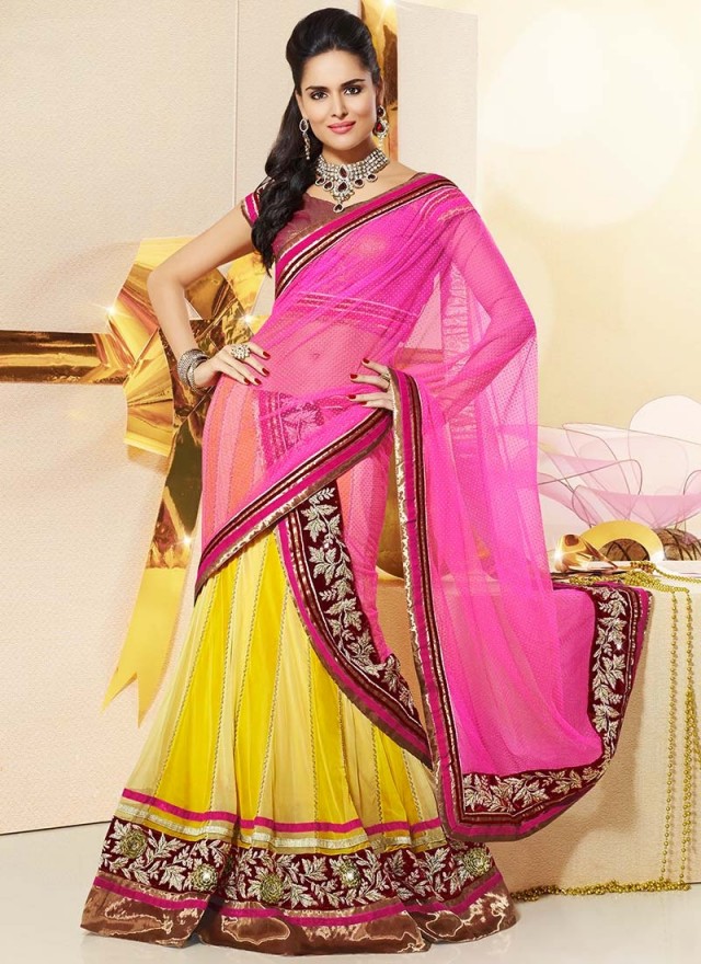 Indian-Party-Wear-Lehanga-Choli-Saree-Designs-New-Fashion-Dress-for-Girls-Women-6