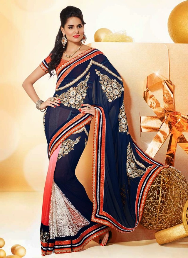 Indian-Party-Wear-Lehanga-Choli-Saree-Designs-New-Fashion-Dress-for-Girls-Women-9