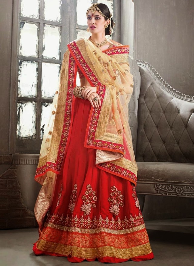 Indian-Party-Wear-Lehanga-Choli-Saree-Designs-New-Fashion-Dress-for-Girls-Women-