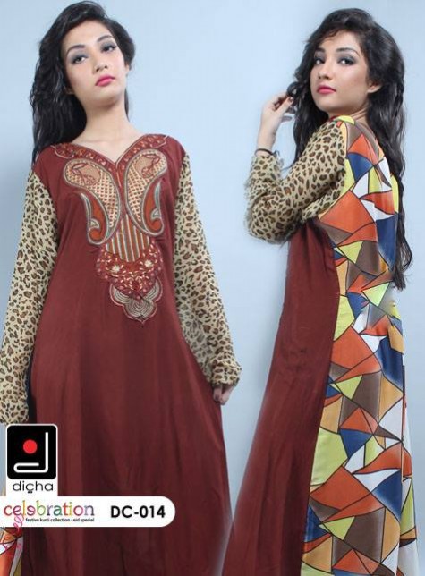 Womens-Girl-Embroidered-Eid-Ul-Azha-Wear-New-Fashion-Kurti-Kurta-Dresses-by-Dicha-2