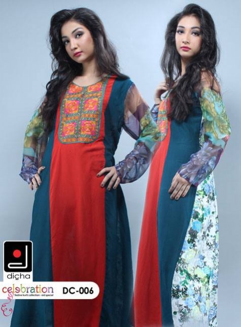 Womens-Girl-Embroidered-Eid-Ul-Azha-Wear-New-Fashion-Kurti-Kurta-Dresses-by-Dicha-7