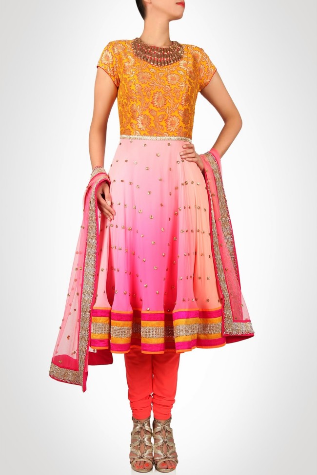 Beautiful-Girls-Wear-New-Fashion-Saree-Anarkali-Suits-Frock-by-Dress-Designer-Reeti-Arneja-and-Pooja-Shroff-2