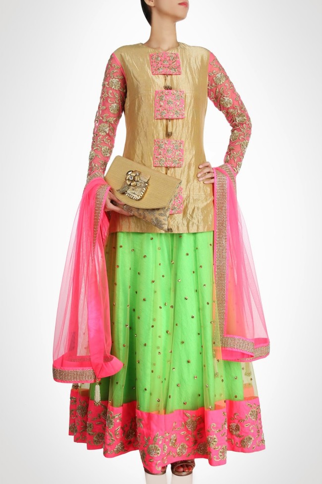 Beautiful-Girls-Wear-New-Fashion-Saree-Anarkali-Suits-Frock-by-Dress-Designer-Reeti-Arneja-and-Pooja-Shroff-4