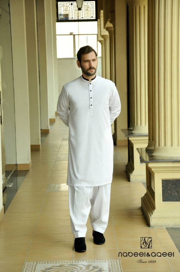 Mens-Gents-Wear-Kurta-Pajama-Shalwar-Kamiz-New-Fashion-Suits-Dress-by-Nabeel-Aqeel-11
