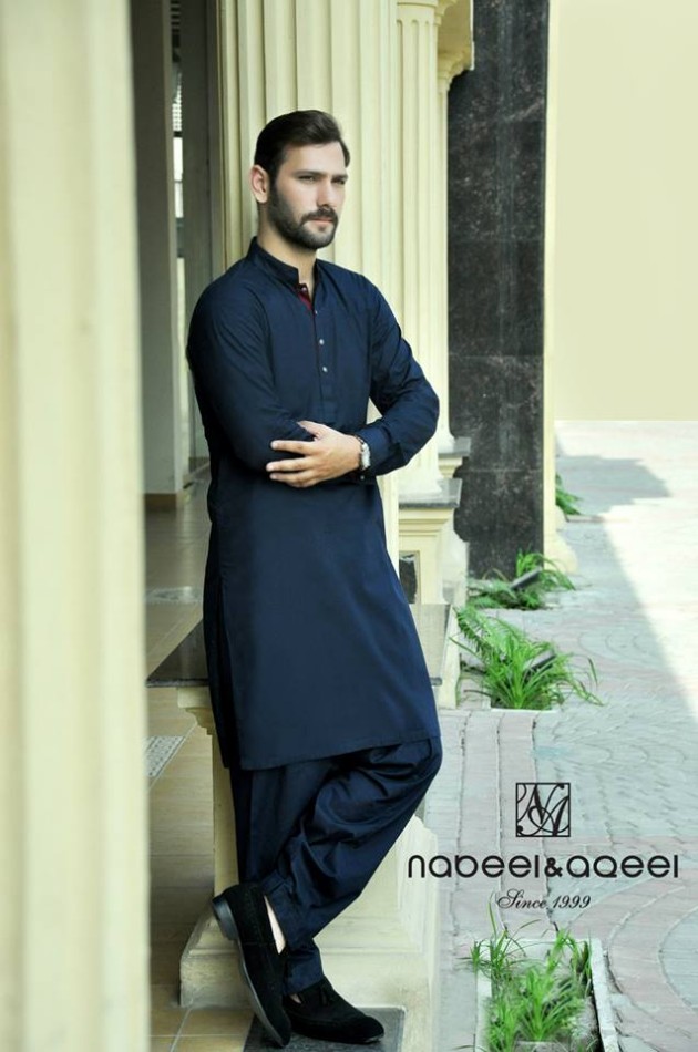 Mens-Gents-Wear-Kurta-Pajama-Shalwar-Kamiz-New-Fashion-Suits-Dress-by-Nabeel-Aqeel-5