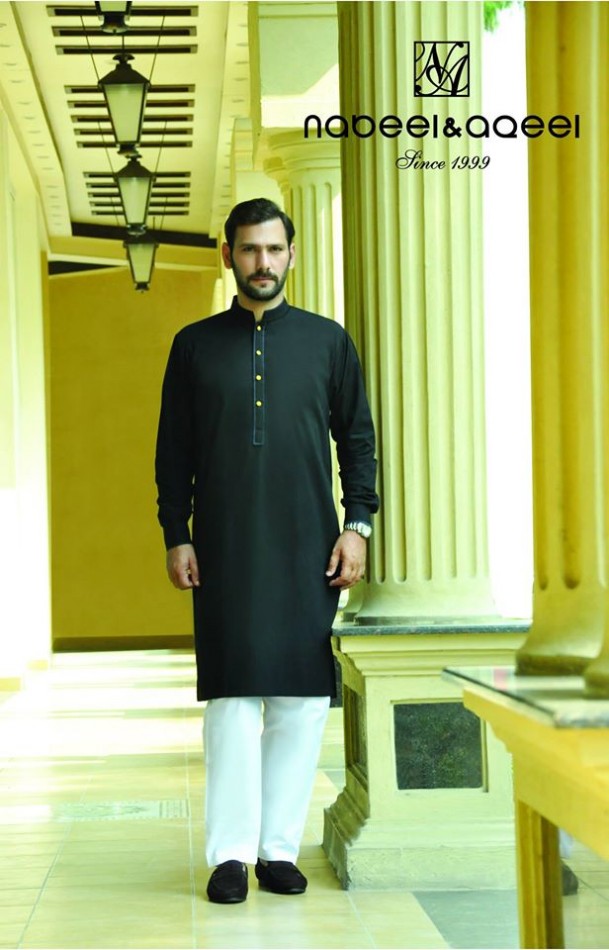 Mens-Gents-Wear-Kurta-Pajama-Shalwar-Kamiz-New-Fashion-Suits-Dress-by-Nabeel-Aqeel-7