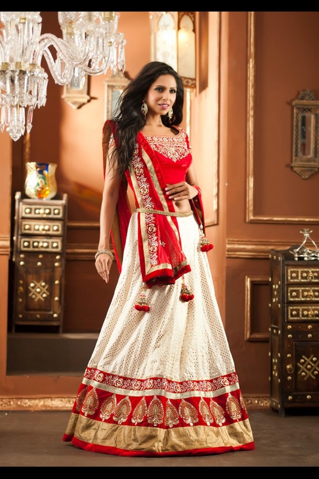 Wedding-Bridal-Lehenga-Choli-New-Fashionable-Colour-Printed-Outfits-Dress-5