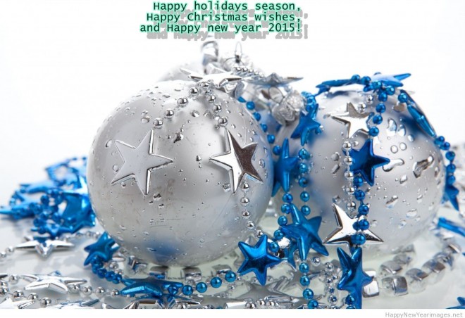 Happy New Year 2015 Card Merry Christmas 2014 Greeting 