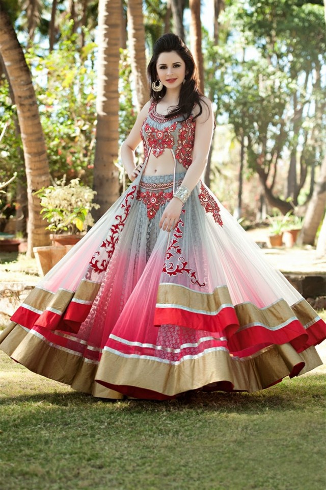 Brown, Pink Silk Designer Lehenga Choli In Brown & Pink Colour at Rs 11300  in Mumbai