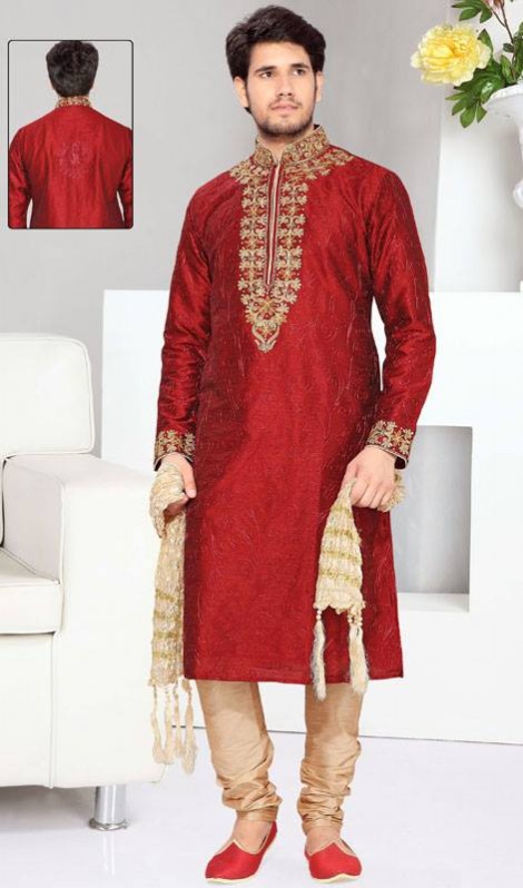 Dress Designer Kaneesha Groom-Dulhaa Sherwani-Kurta Pajama Collection 2015 for Wedding Party-7