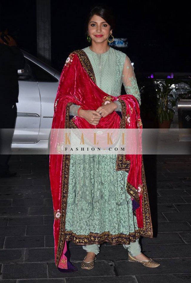 Indian-Bollywood Famous Celebrities Pictures in Salwar-Kamiz Suit By Fashion Dress Designer Kalki-3
