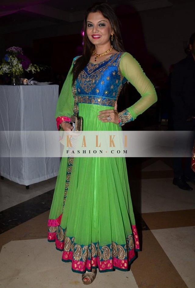 Indian-Bollywood Famous Celebrities Pictures in Salwar-Kamiz Suit By Fashion Dress Designer Kalki-7