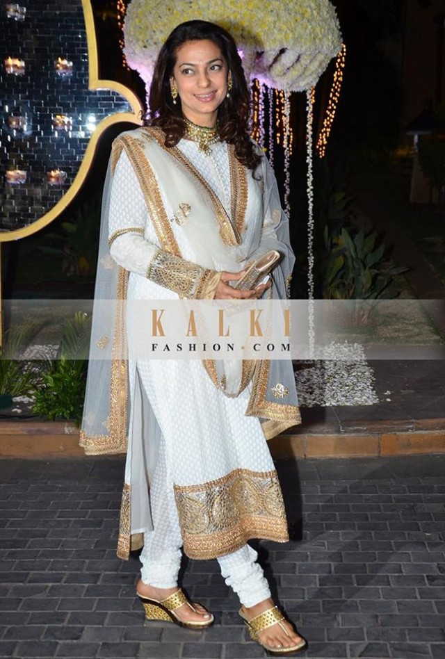 Indian-Bollywood Famous Celebrities Pictures in Salwar-Kamiz Suit By Fashion Dress Designer Kalki-