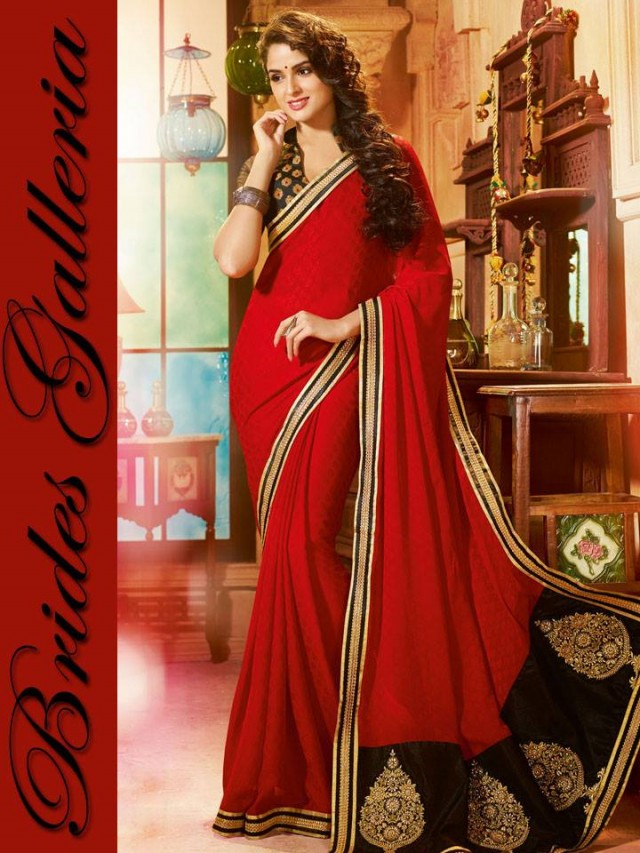 Sarees Designs-Brides Galleria Outstanding Saris-Women-Girls Wear New Fashion Sari-4