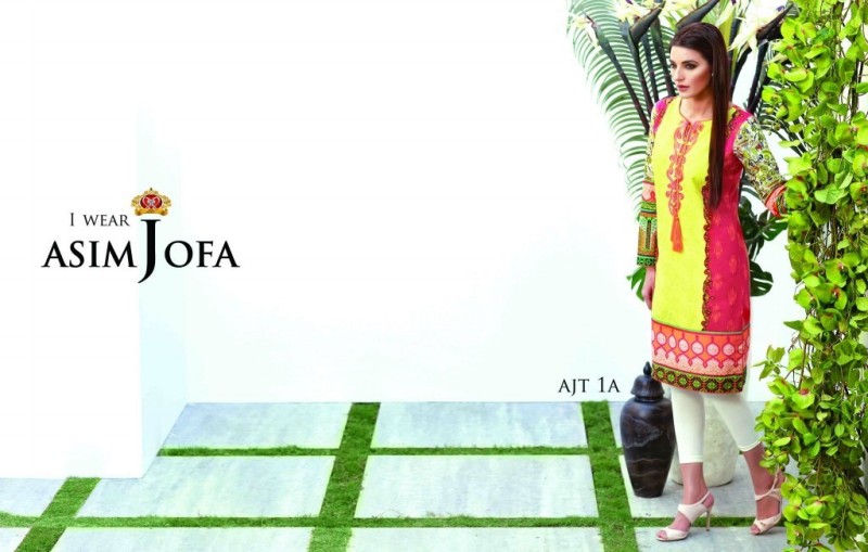 Asim Jofa Pakistani New Fashion Dress Designer Latest Tunics-Tops-Tights For Girls-Ladies-