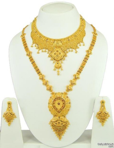 Beautiful Arabic Gold Jewellery New Fashion Designs For Girls-Women-4