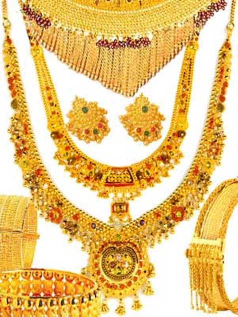 Beautiful Arabic Gold Jewellery New Fashion Designs For Girls-Women-5