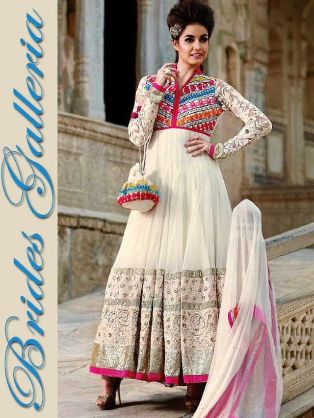 Brides Galleria Glamorous Style Most Beautiful Anarkali Churidar Suits  for Girls-5