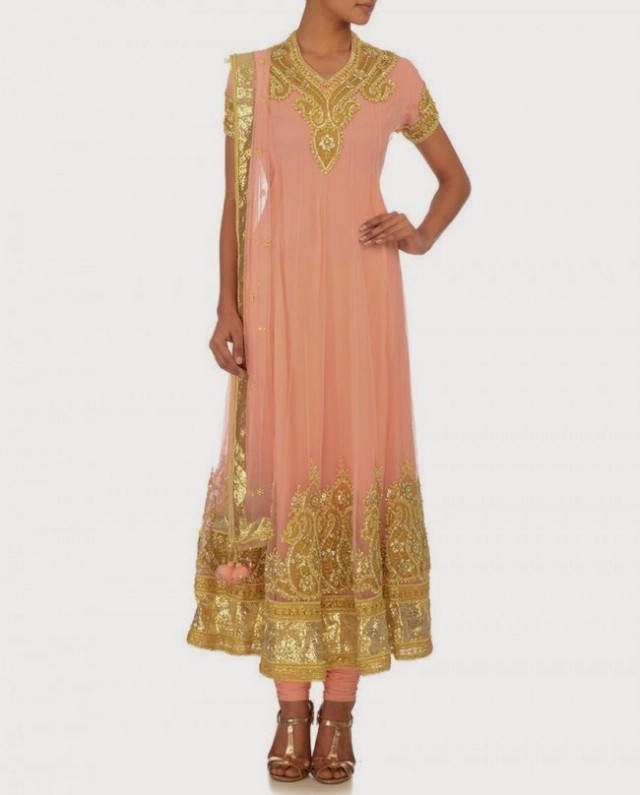 Indian Fashion Dress Designer Preeti S Kapoor's Fancy Anarkali Frock and Lehenga-Choli-7