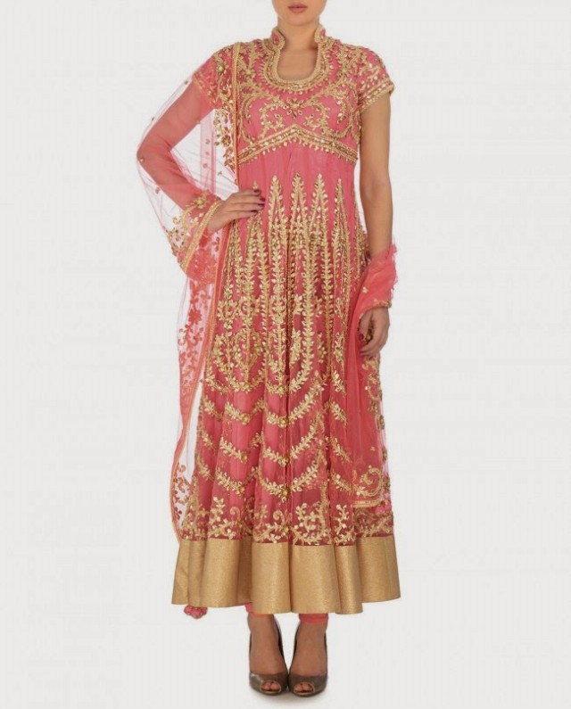 Indian Fashion Dress Designer Preeti S Kapoor's Fancy Anarkali Frock and Lehenga-Choli-8
