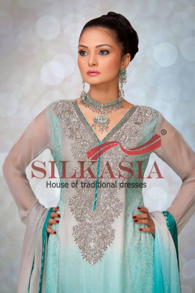 Silkasia Latest Spring-Summer Fashion Chiffon Dress For Girls-Womens-9