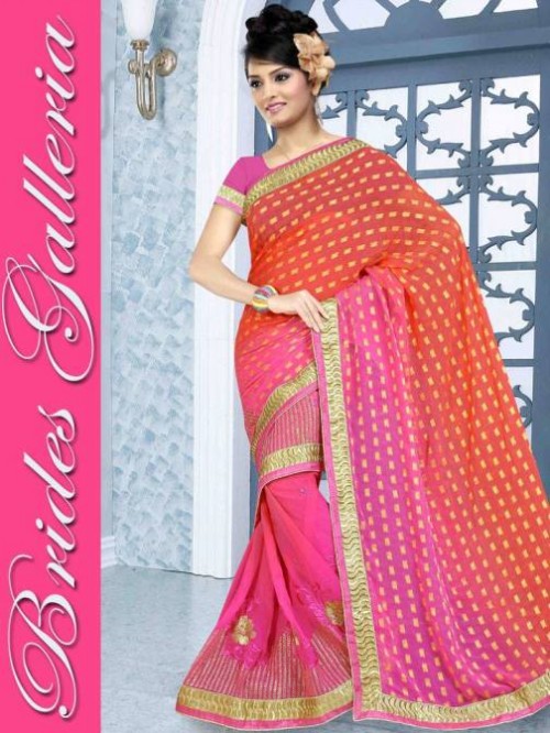 Beautiful Bright Colors Printed Saree Design for Women-Girls New Fashion Sari-6