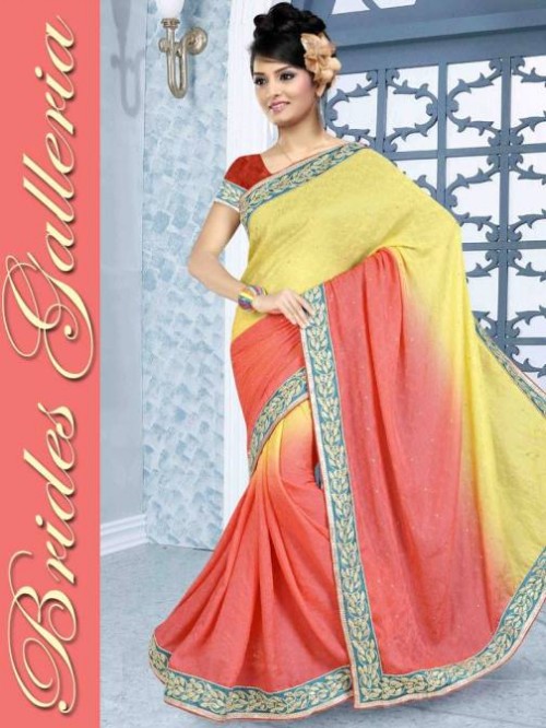 Beautiful Bright Colors Printed Saree Design for Women-Girls New Fashion Sari-