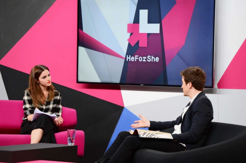 Emma Watson at Heforshe Facebook Q A in London HD Wallpapers-
