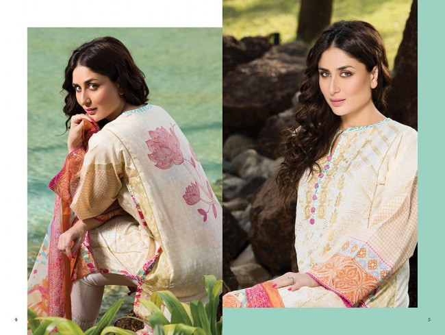 Fashion Dress Designer Faraz Manan Crescent Lawn Girls-Women Wear Suits by Kareena Kapoor-10